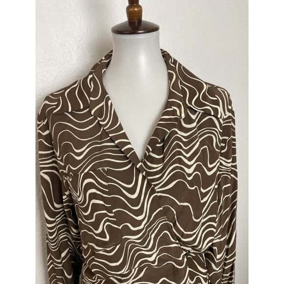 & Other Stories Dress Wrap Maxi Multicolor Print - Picture 2 of 16